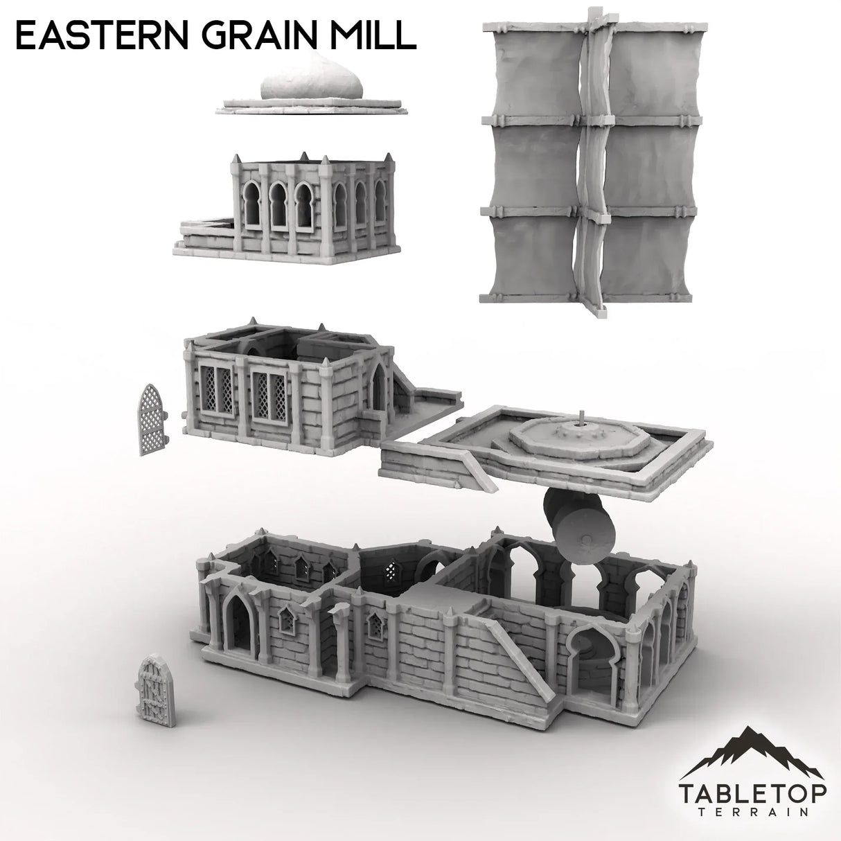 Tabletop Terrain Building Eastern Grain Mill