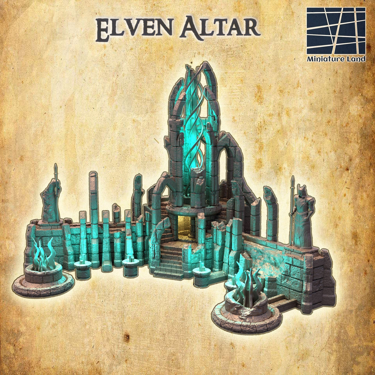 Tabletop Terrain Building Elven Altar