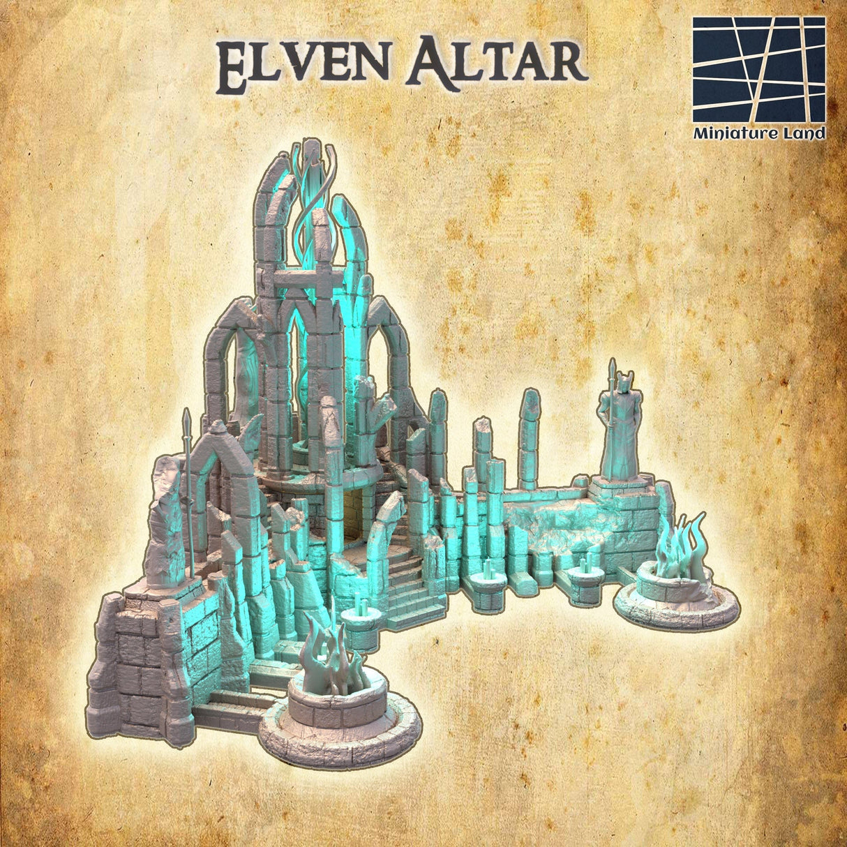 Tabletop Terrain Building Elven Altar