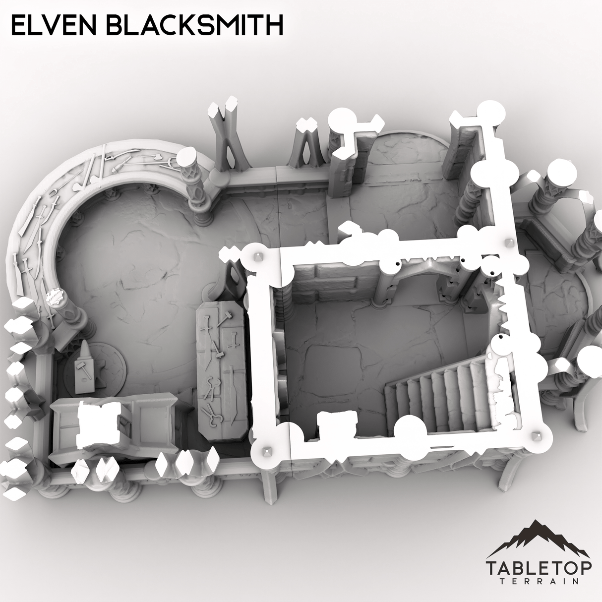 Tabletop Terrain Building Elven Blacksmith