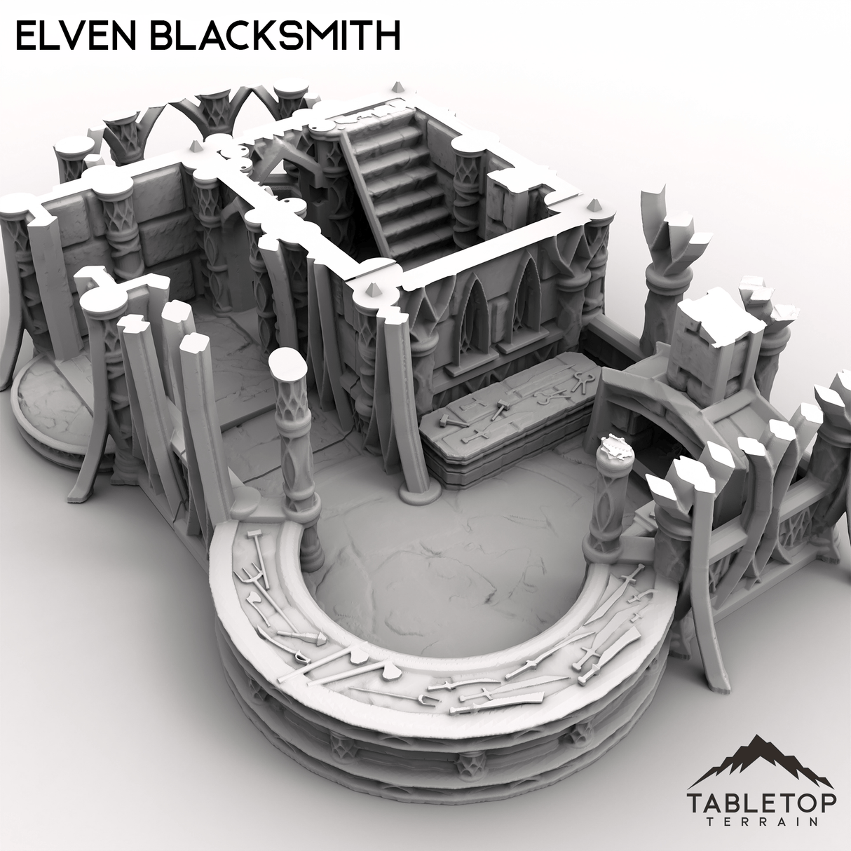 Tabletop Terrain Building Elven Blacksmith
