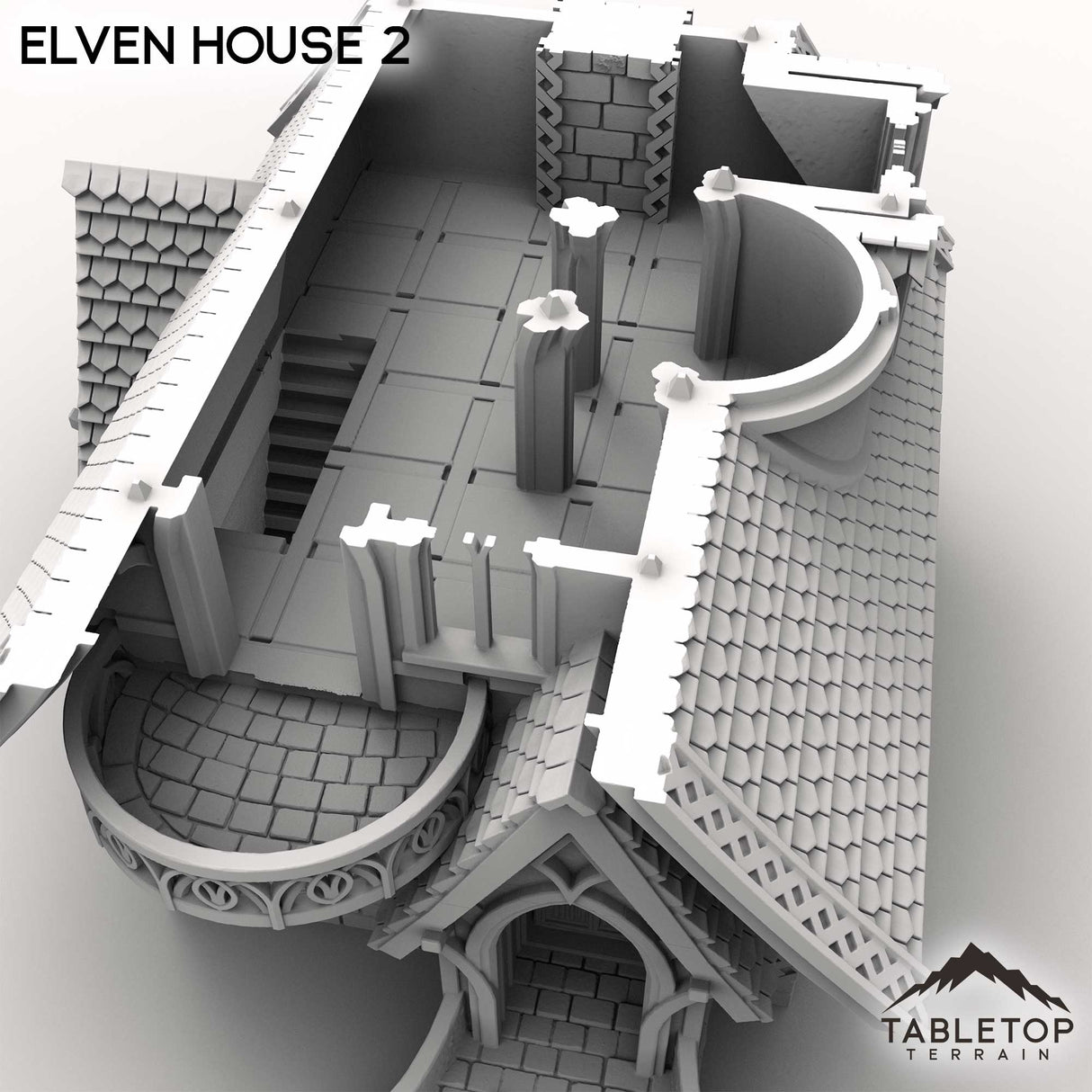 Tabletop Terrain Building Elven House 2