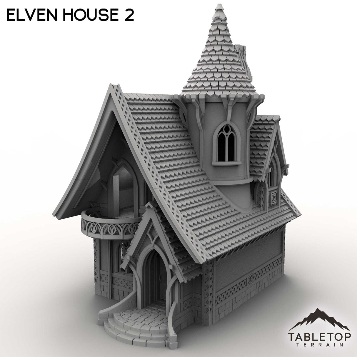 Tabletop Terrain Building Elven House 2