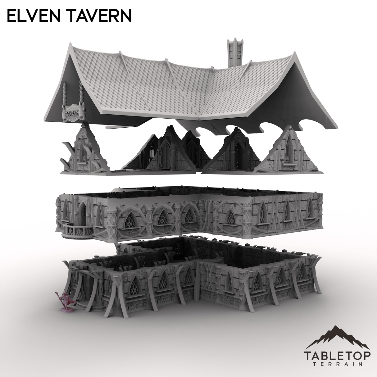 Tabletop Terrain Building Elven Tavern