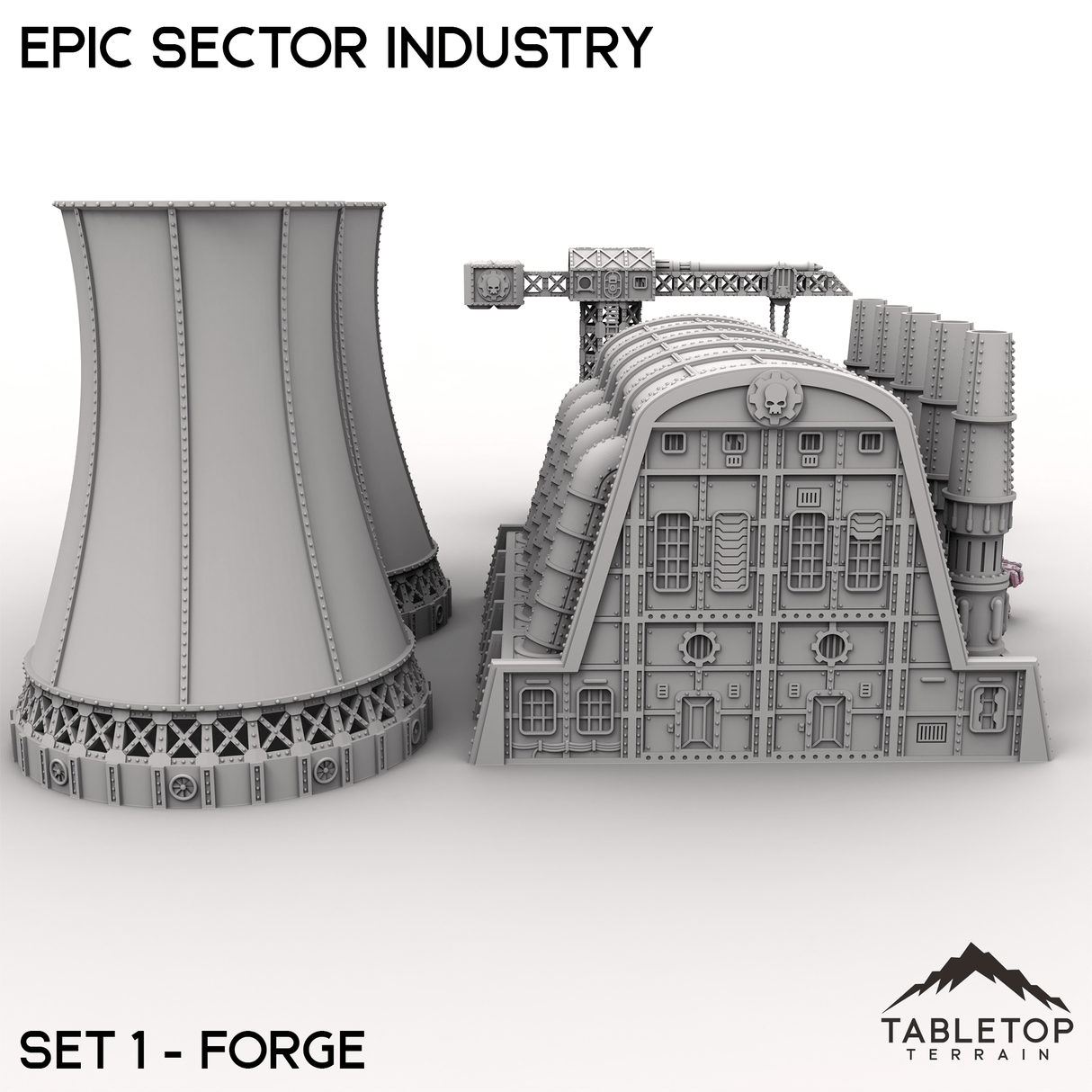 Tabletop Terrain Building Epic Sector Industry - Set 1 - Forge