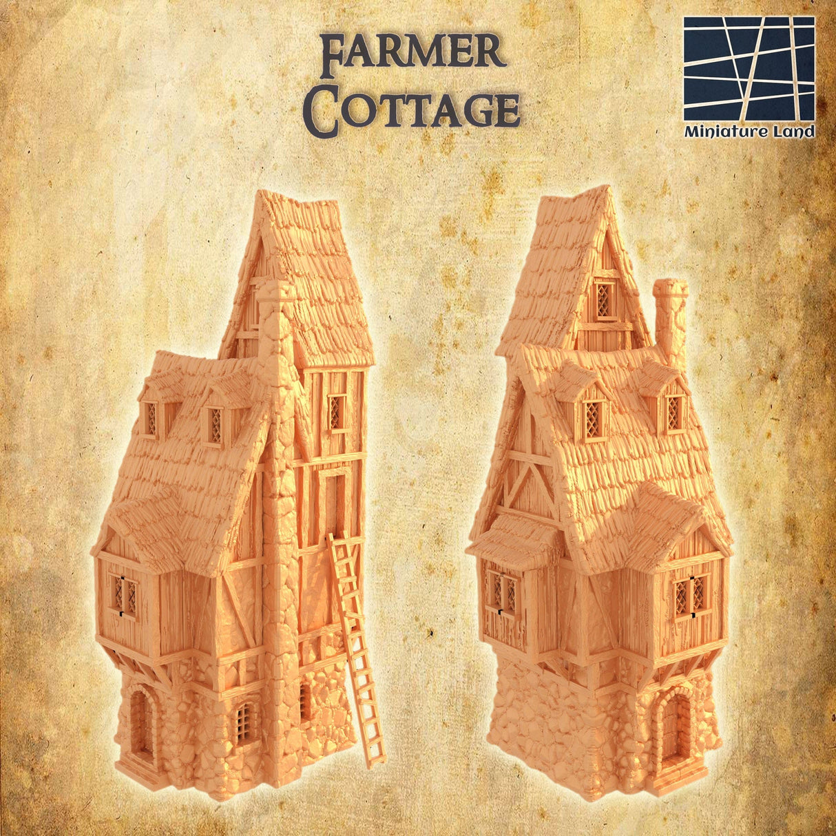 Tabletop Terrain Building Farmer Cottage