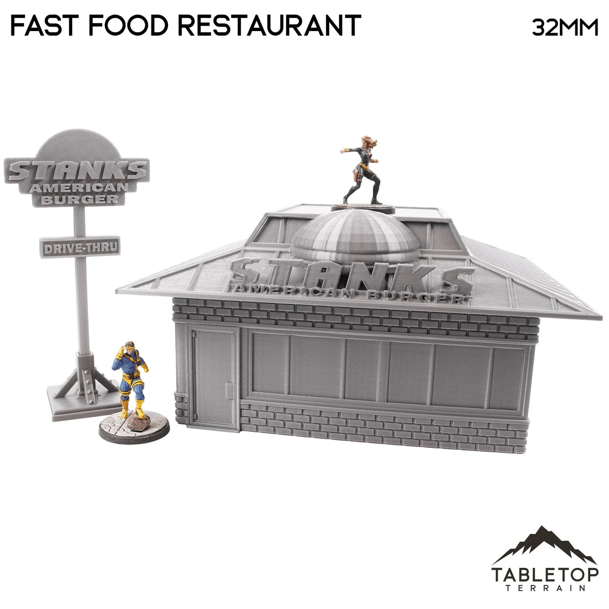 Tabletop Terrain Building Fast Food Restaurant
