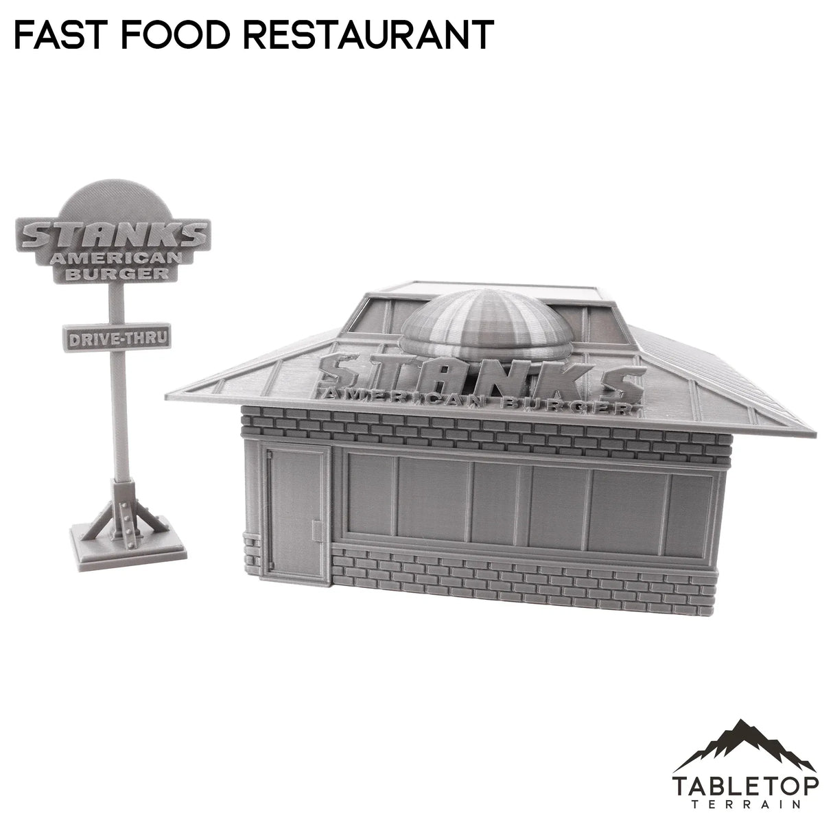Tabletop Terrain Building Fast Food Restaurant