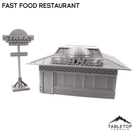 Tabletop Terrain Building Fast Food Restaurant