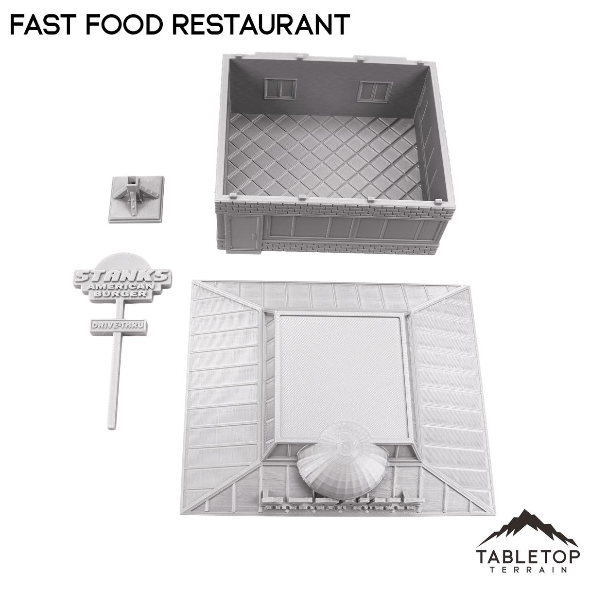 Tabletop Terrain Building Fast Food Restaurant