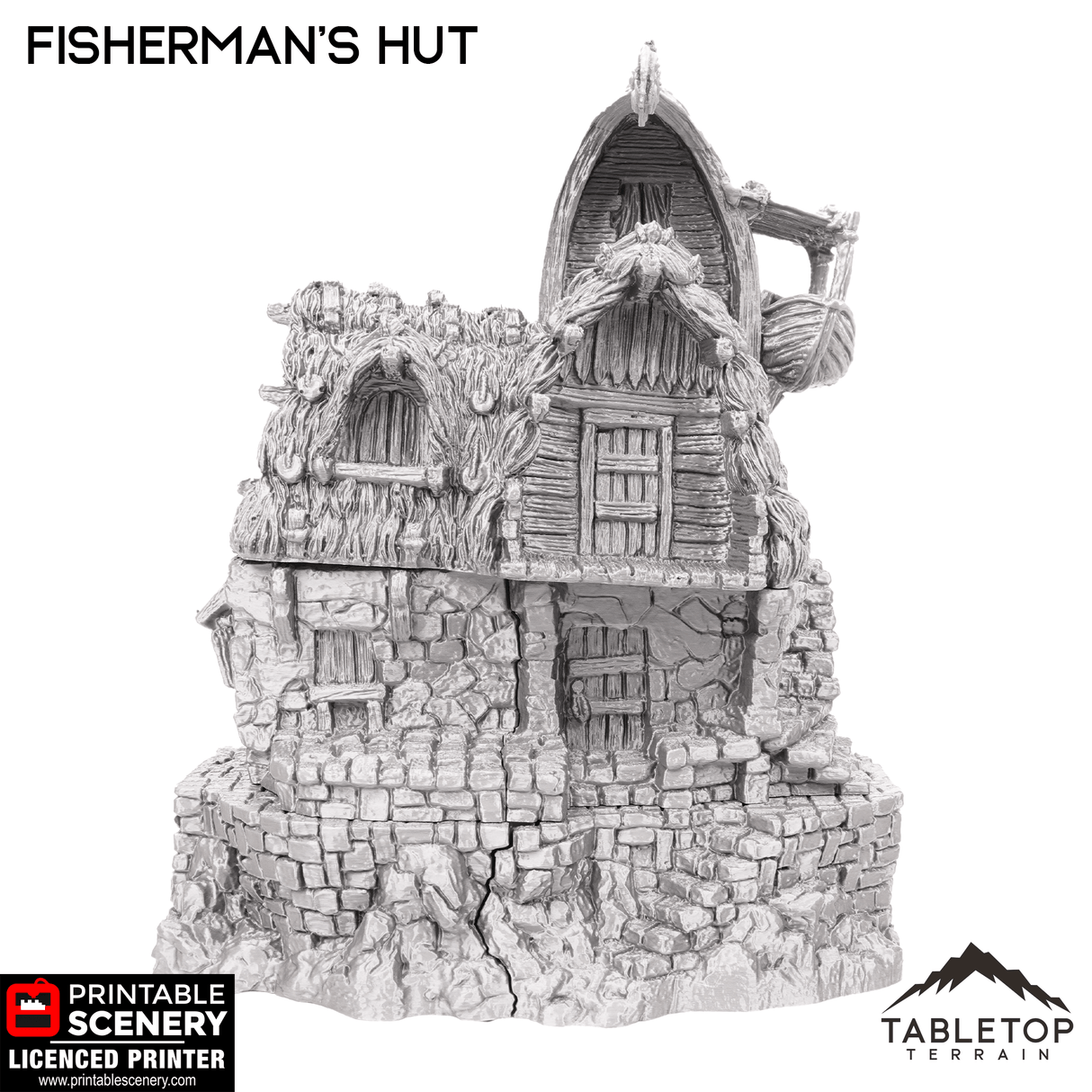 Tabletop Terrain Building Fisherman's Hut - Hagglethorn Hollow - Fantasy Building