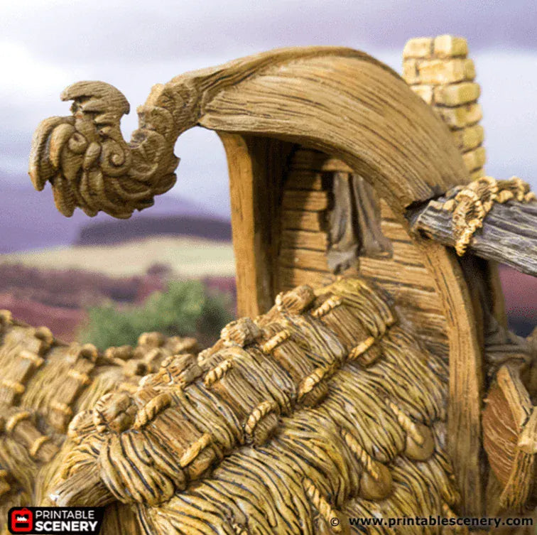 Tabletop Terrain Building Fisherman's Hut - Hagglethorn Hollow - Fantasy Building