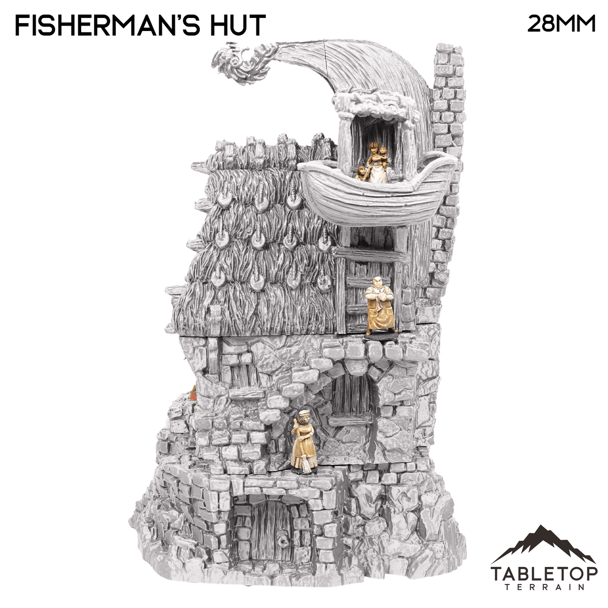 Tabletop Terrain Building Fisherman's Hut - Hagglethorn Hollow - Fantasy Building