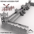 Tabletop Terrain Building Fortress / 32mm Roman Wooden Fort