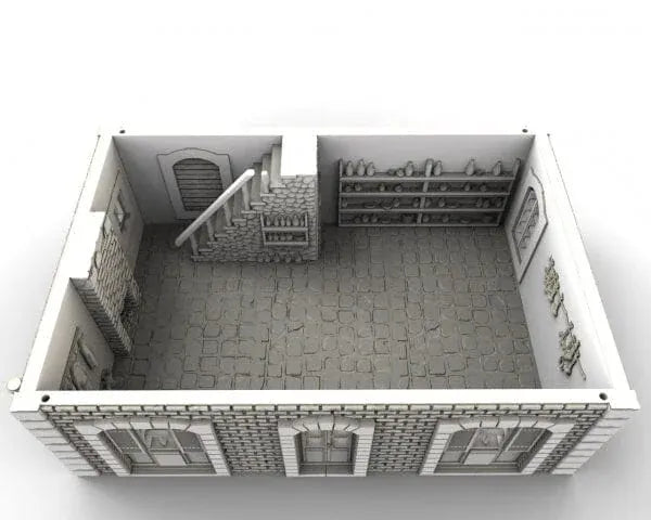 Tabletop Terrain Building French House Shop - WWII Building