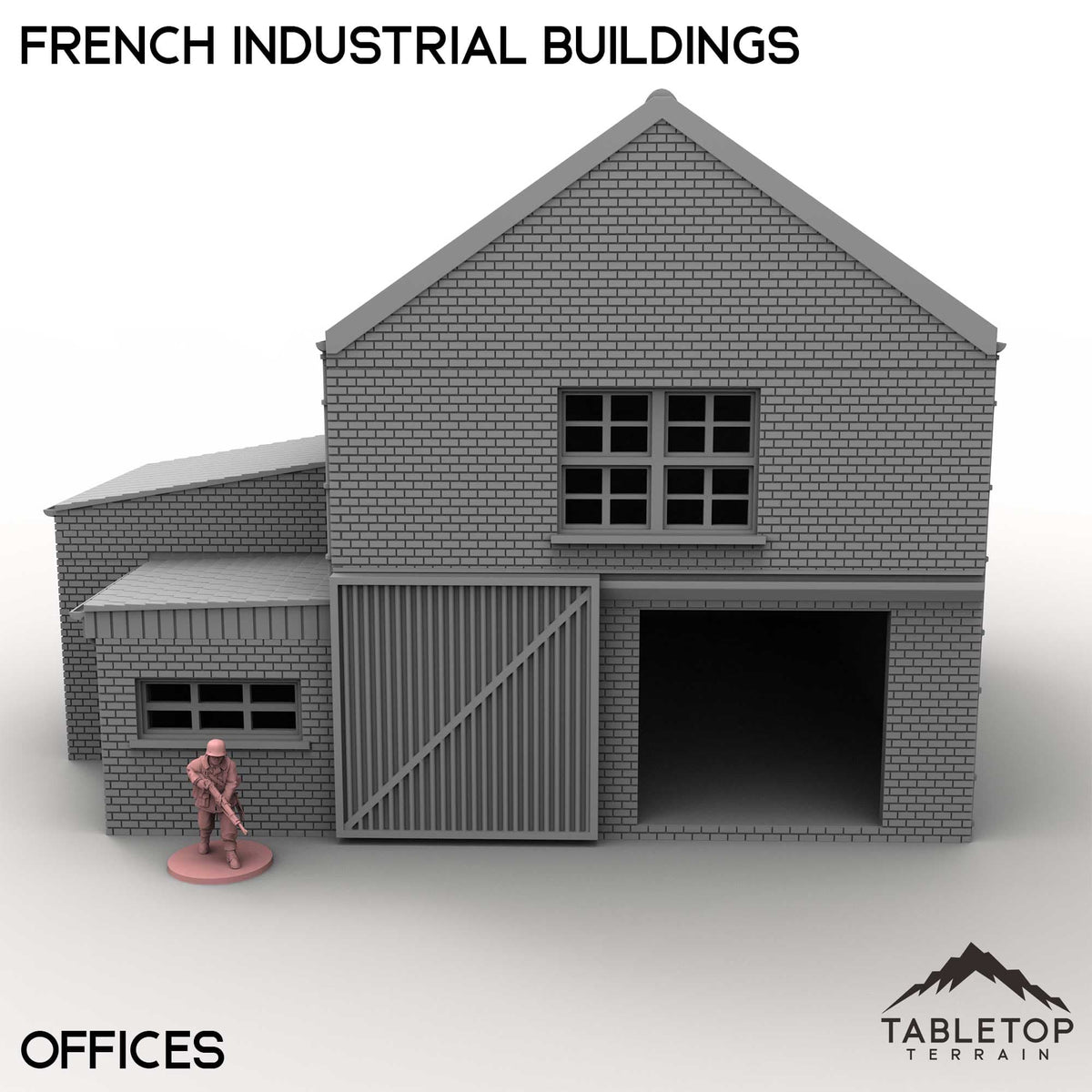 Tabletop Terrain Building French Industrial Buildings