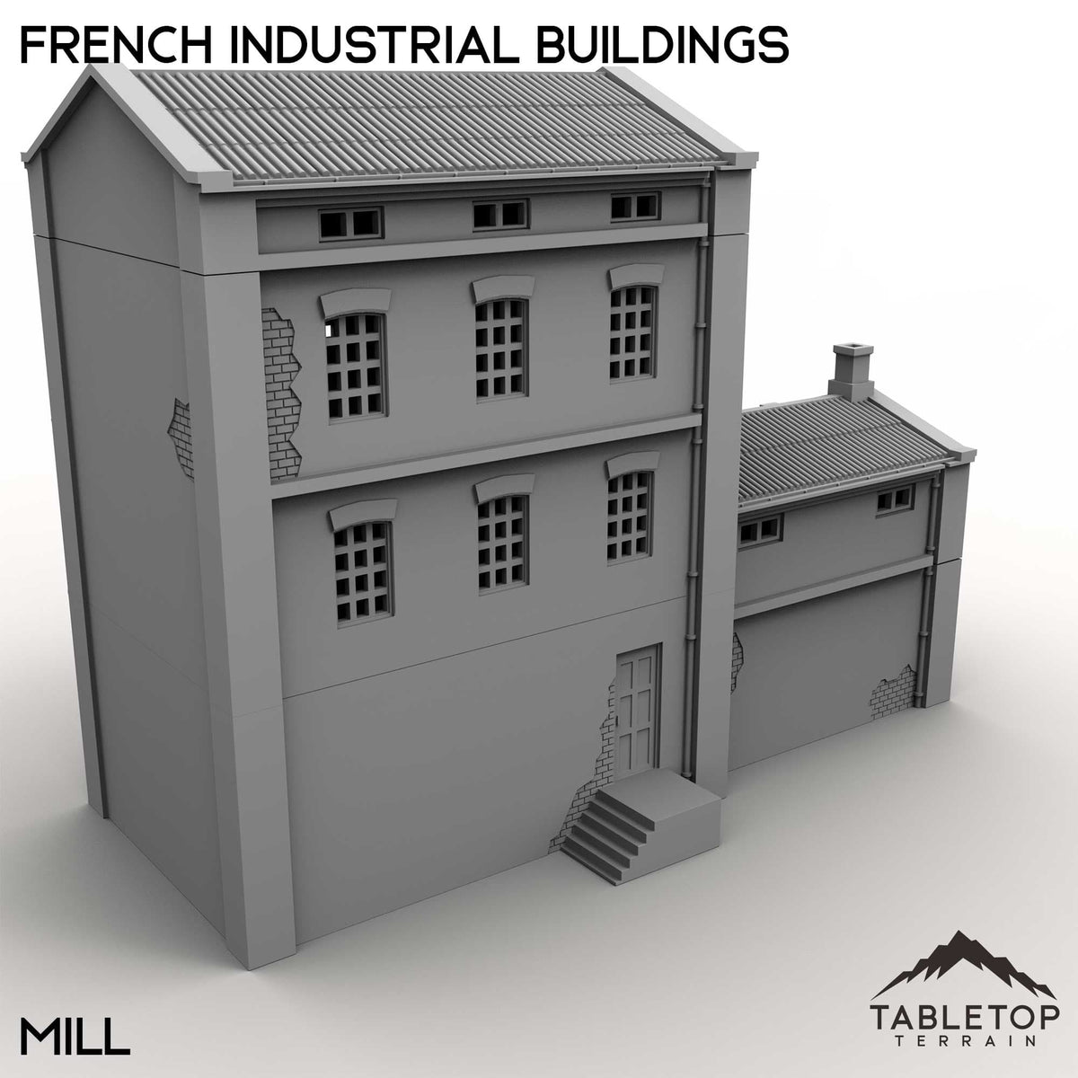 Tabletop Terrain Building French Industrial Buildings