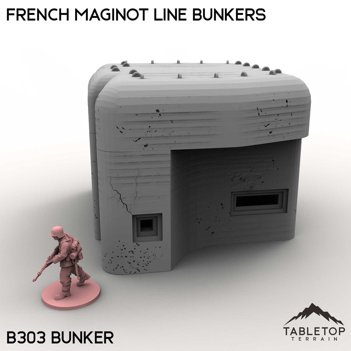 Tabletop Terrain Building French Maginot Line Bunkers