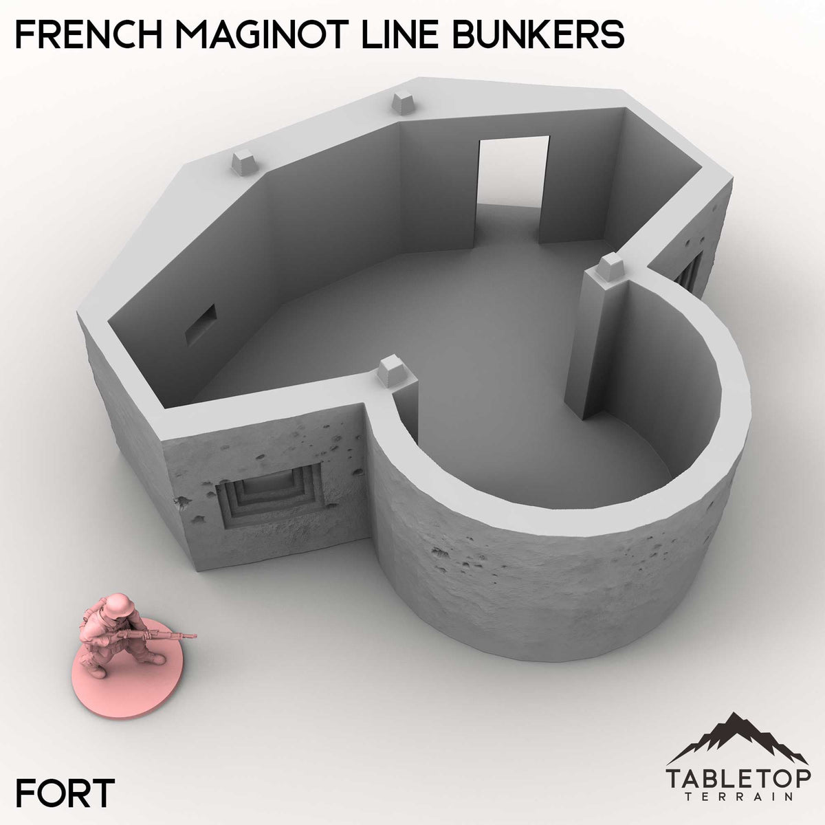 Tabletop Terrain Building French Maginot Line Bunkers