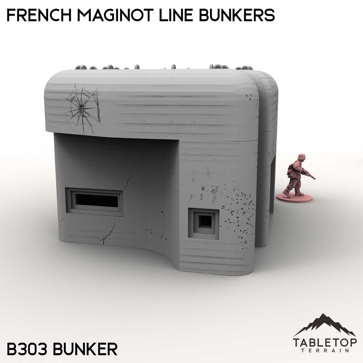 Tabletop Terrain Building French Maginot Line Bunkers