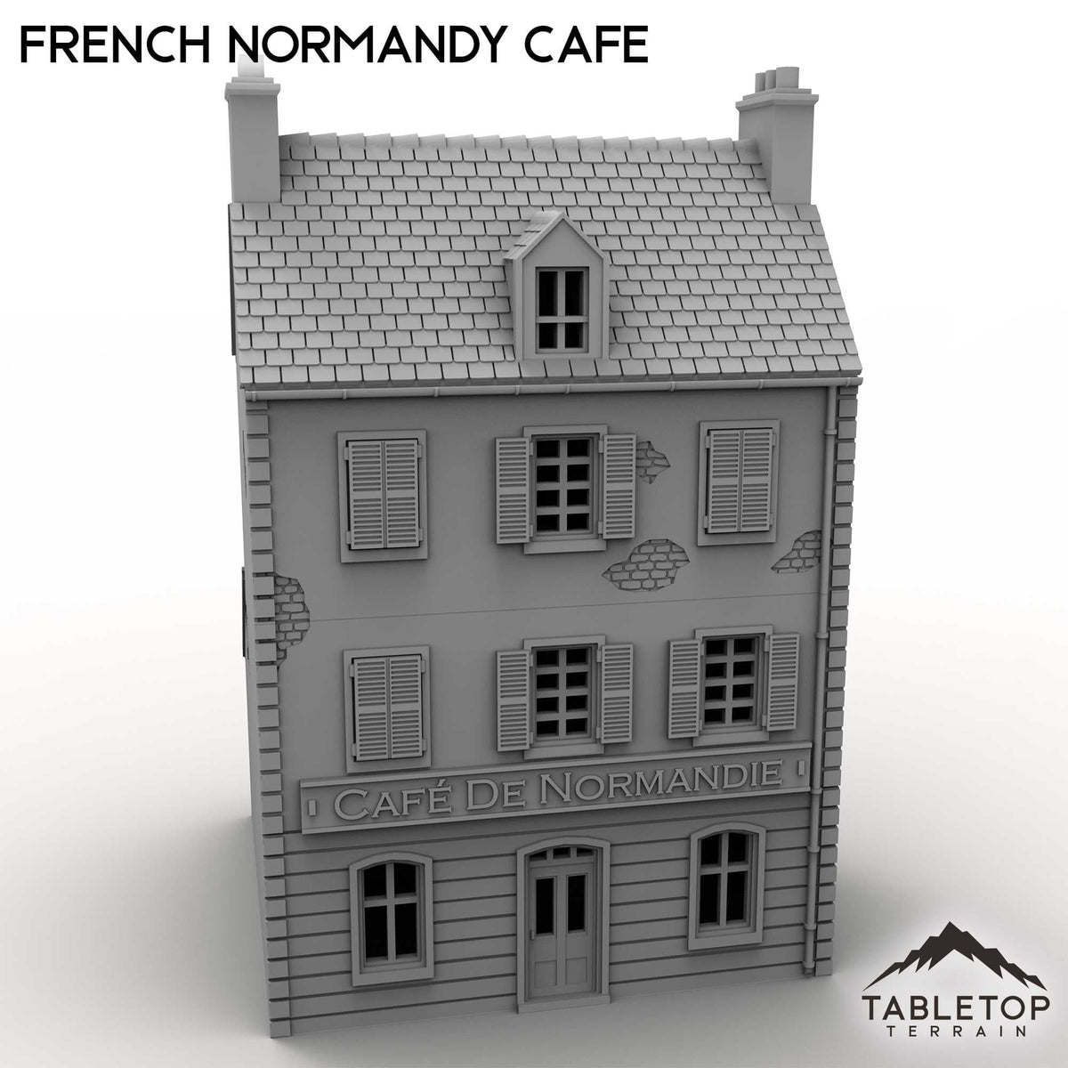 Tabletop Terrain Building French Normandy Cafe
