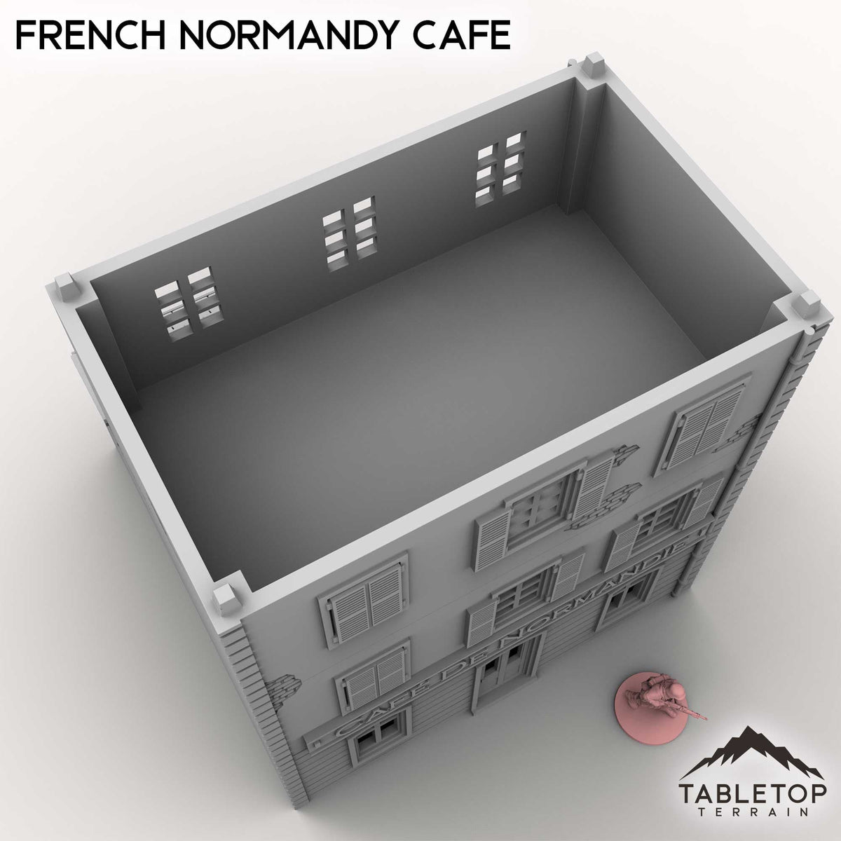 Tabletop Terrain Building French Normandy Cafe