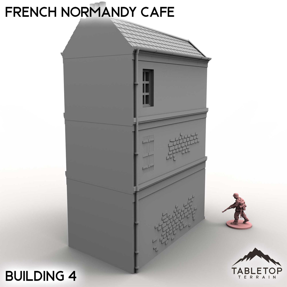 Tabletop Terrain Building French Normandy Corner Buildings