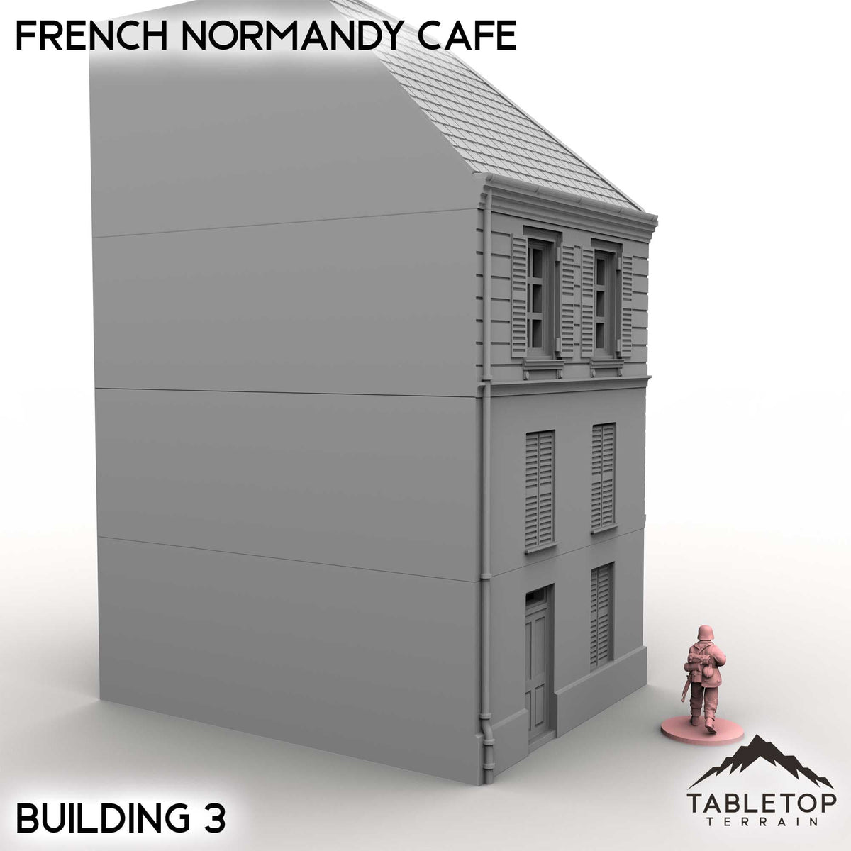 Tabletop Terrain Building French Normandy Corner Buildings