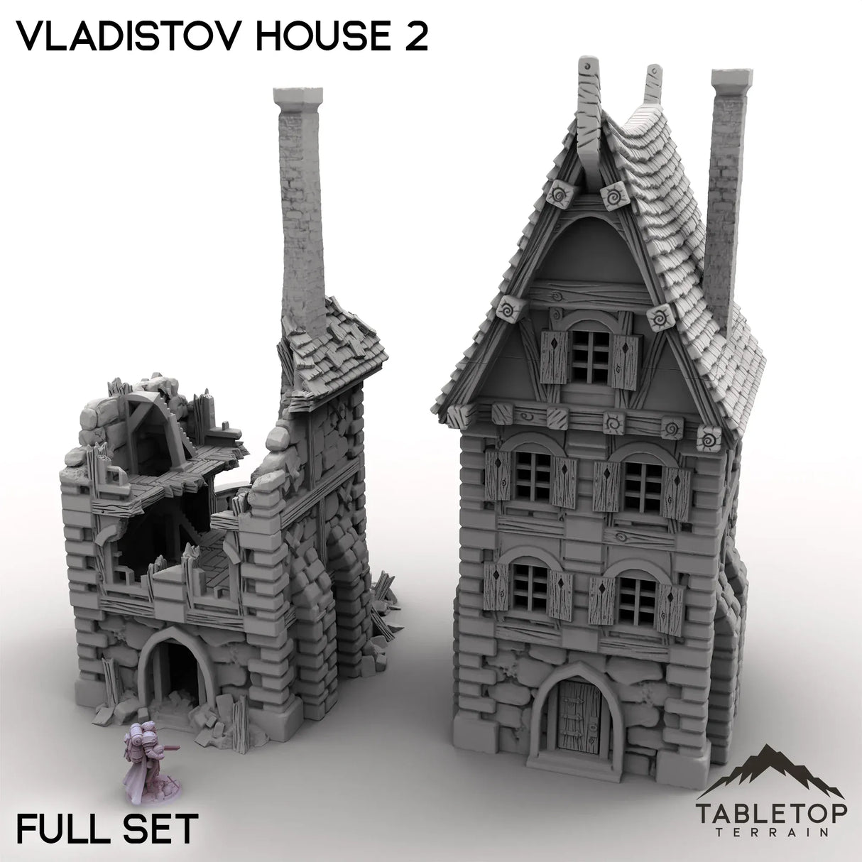 Tabletop Terrain Building Full Set / 32mm Vladistov House 2