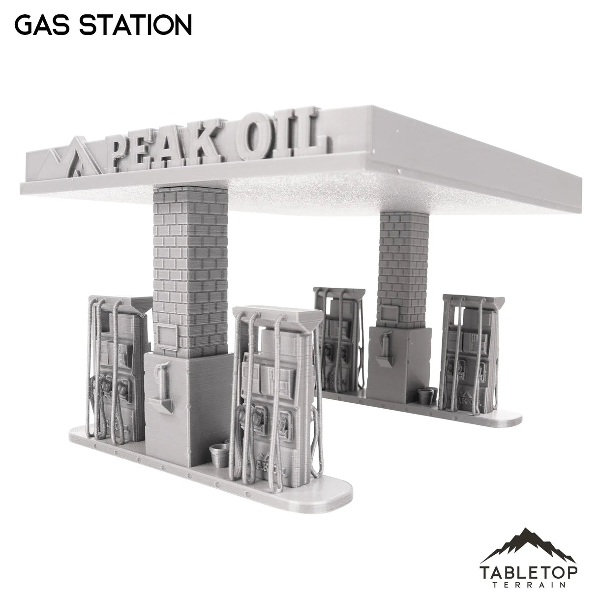 Tabletop Terrain Building Gas Station