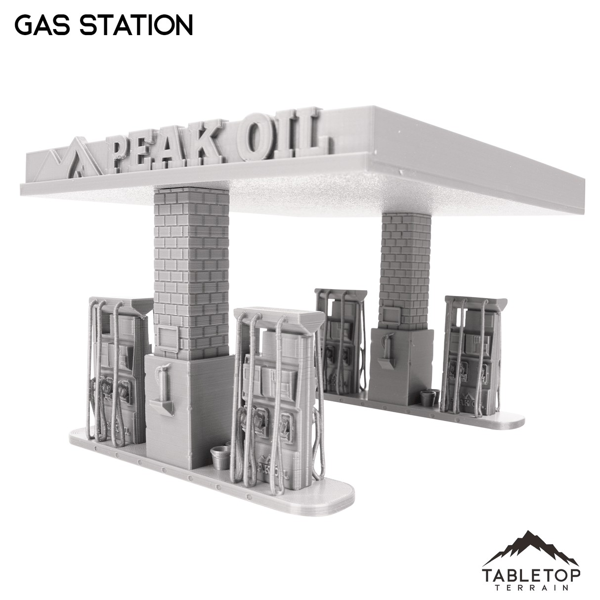 Tabletop Terrain Building Gas Station - Marvel Crisis Protocol Building