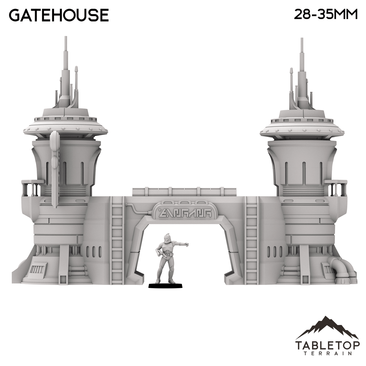 Tabletop Terrain Building Gatehouse - Futuristic City