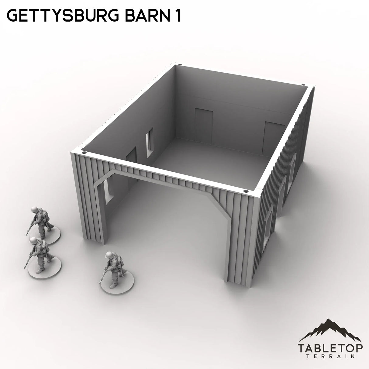 Tabletop Terrain Building Gettysburg Barn 1