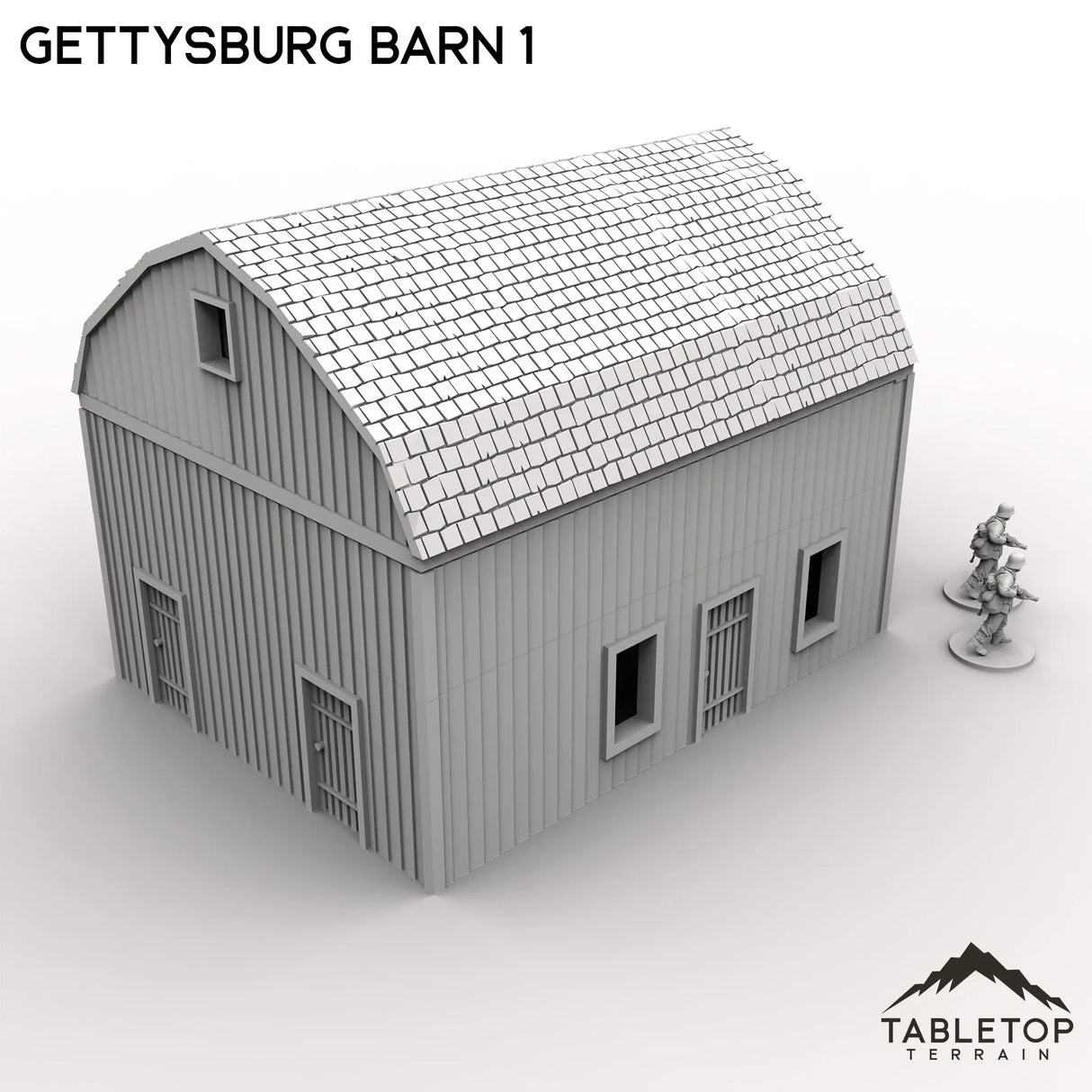 Tabletop Terrain Building Gettysburg Barn 1
