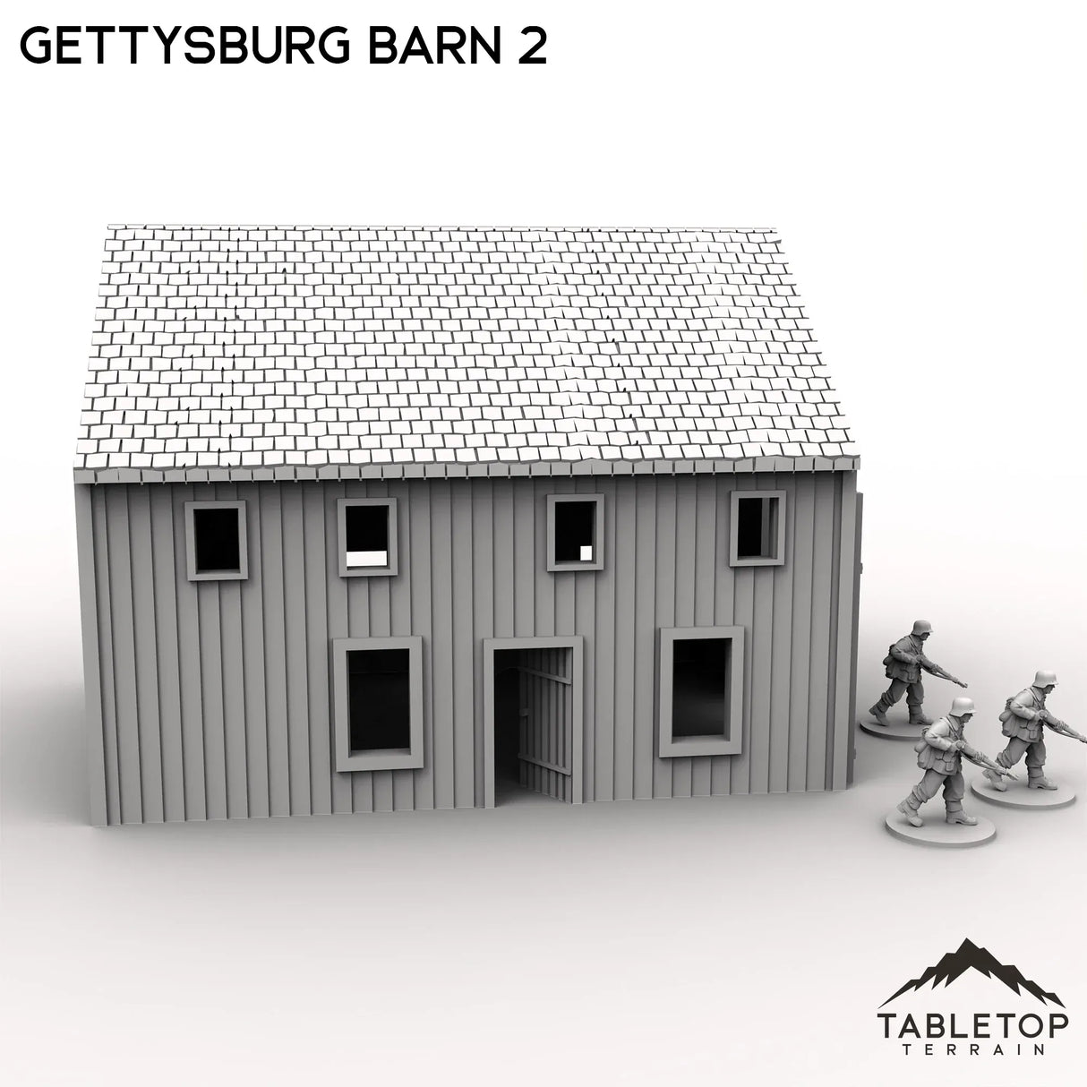 Tabletop Terrain Building Gettysburg Barn 2
