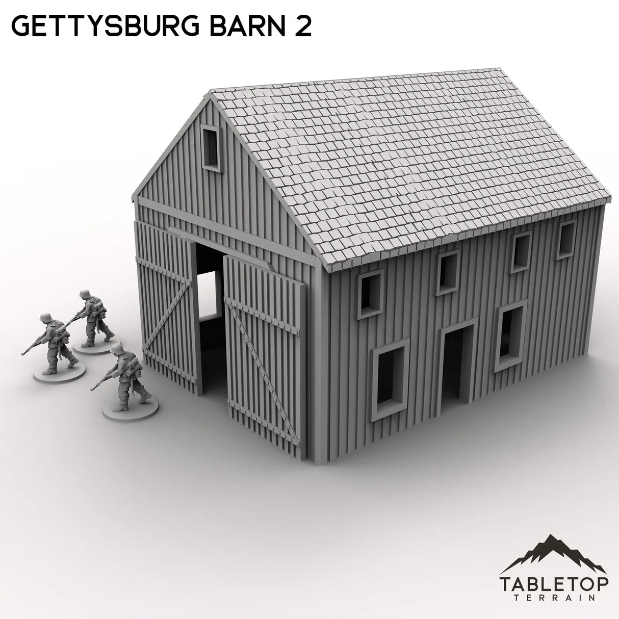 Tabletop Terrain Building Gettysburg Barn 2