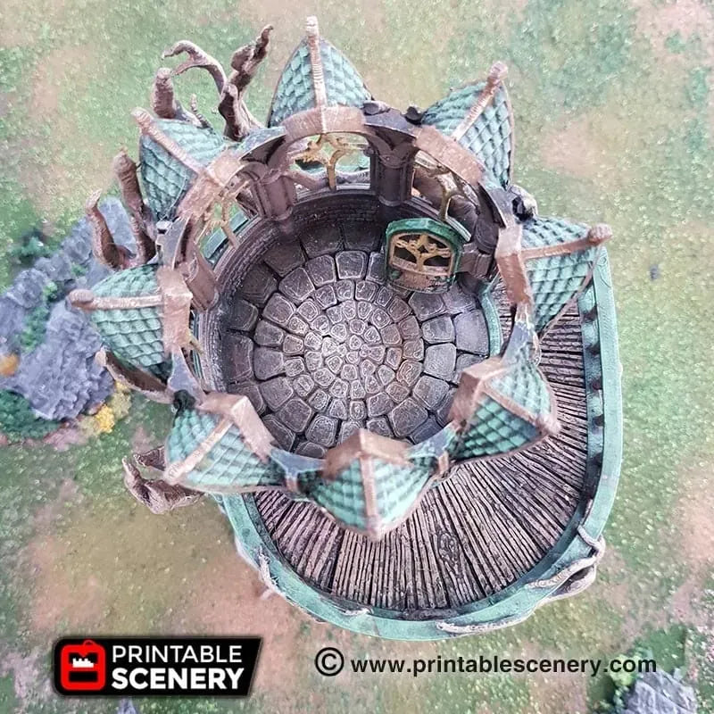 Tabletop Terrain Building Gloomwood Eyrie - Elven Building