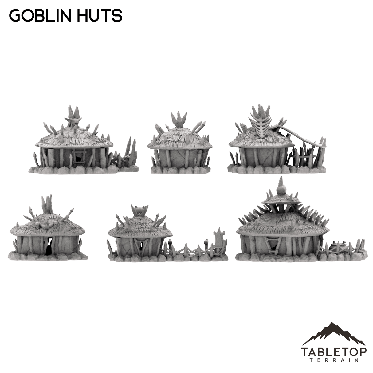Tabletop Terrain Building Goblin Huts