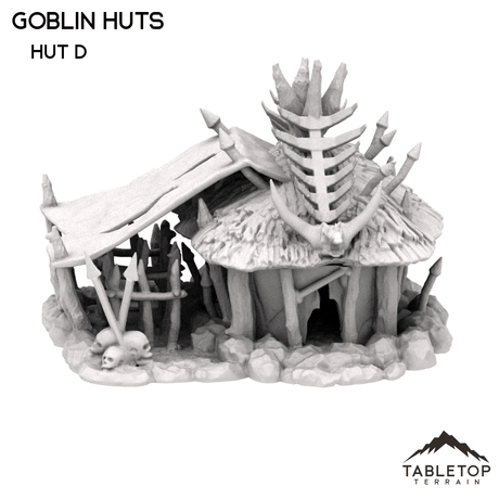 Tabletop Terrain Building Goblin Huts
