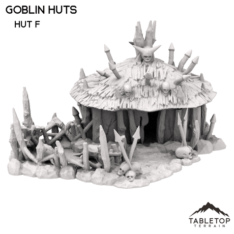 Tabletop Terrain Building Goblin Huts
