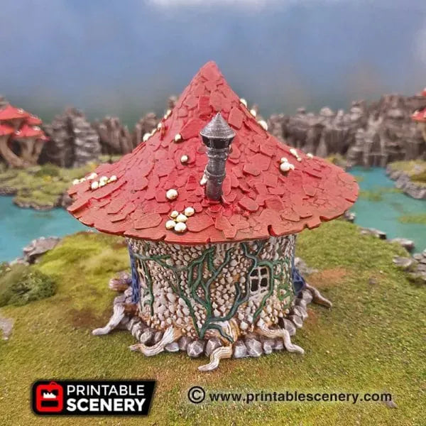 Tabletop Terrain Building Goblin Mushroom Hovel - Fantasy Building