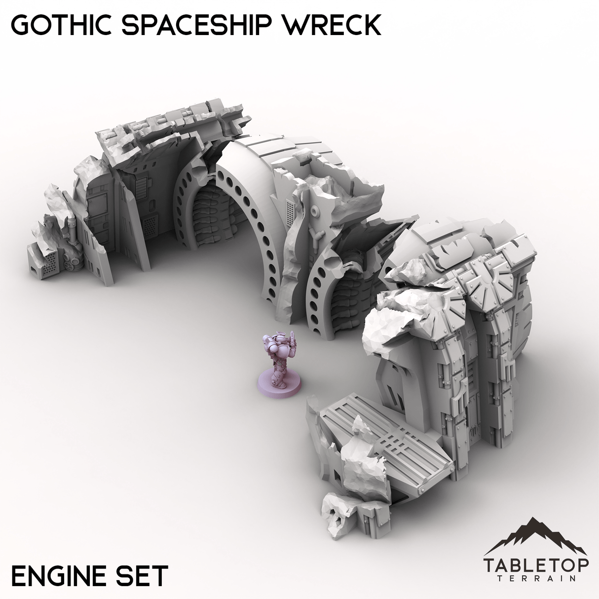 Tabletop Terrain Building Gothic Spaceship Wreck