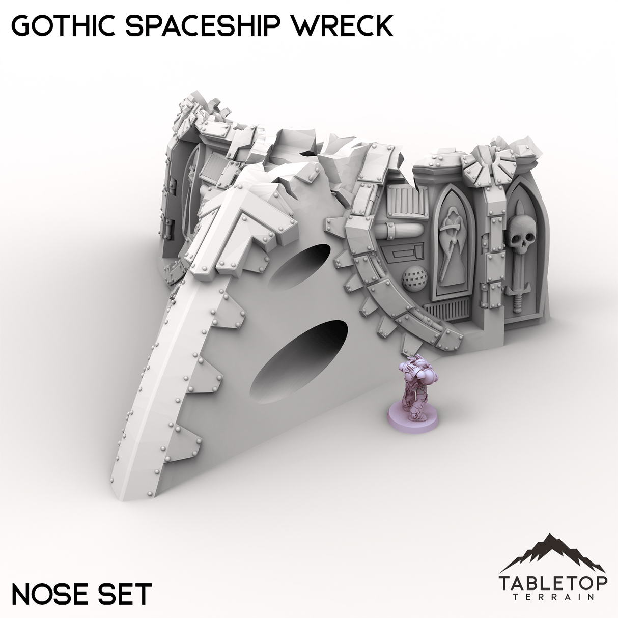 Tabletop Terrain Building Gothic Spaceship Wreck