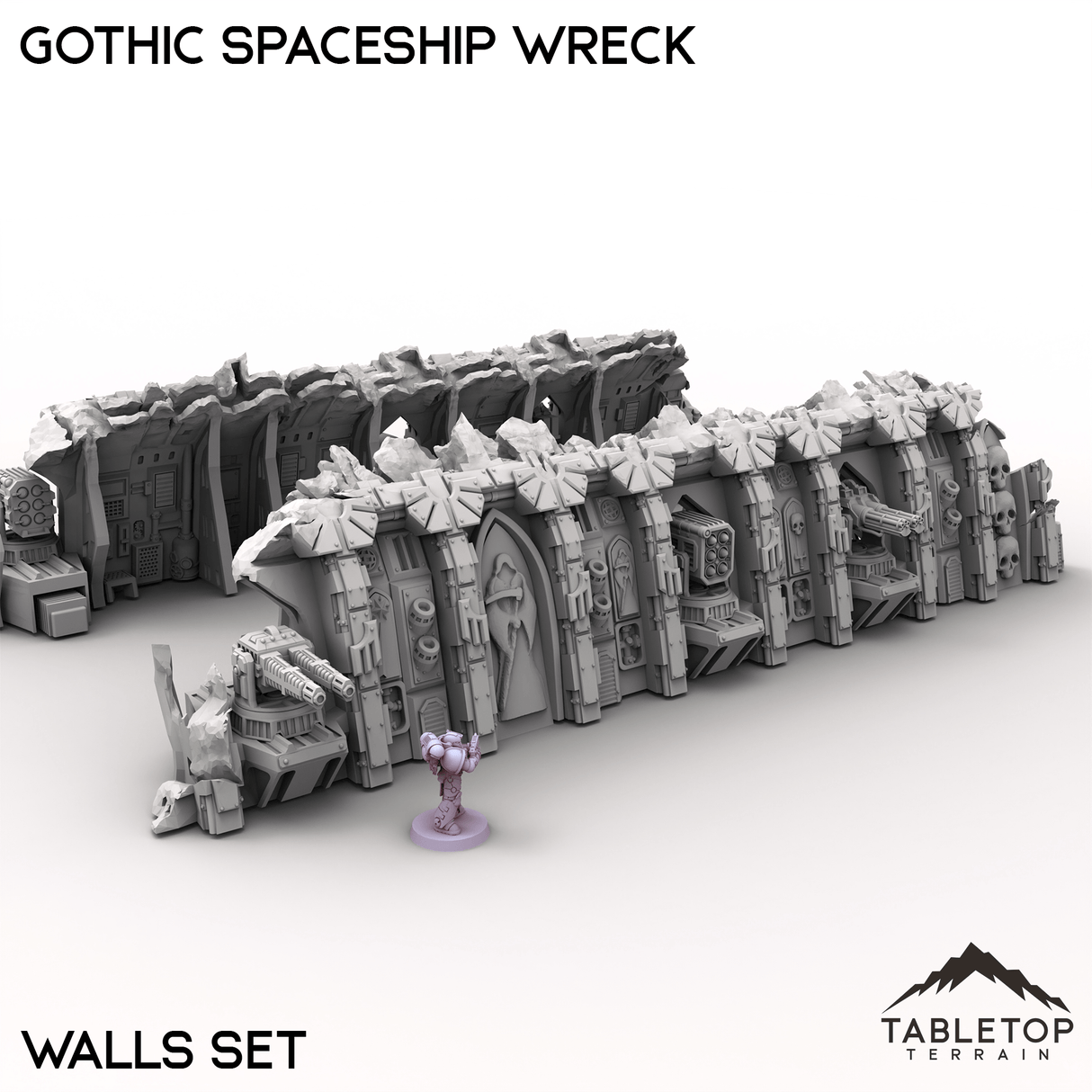 Tabletop Terrain Building Gothic Spaceship Wreck