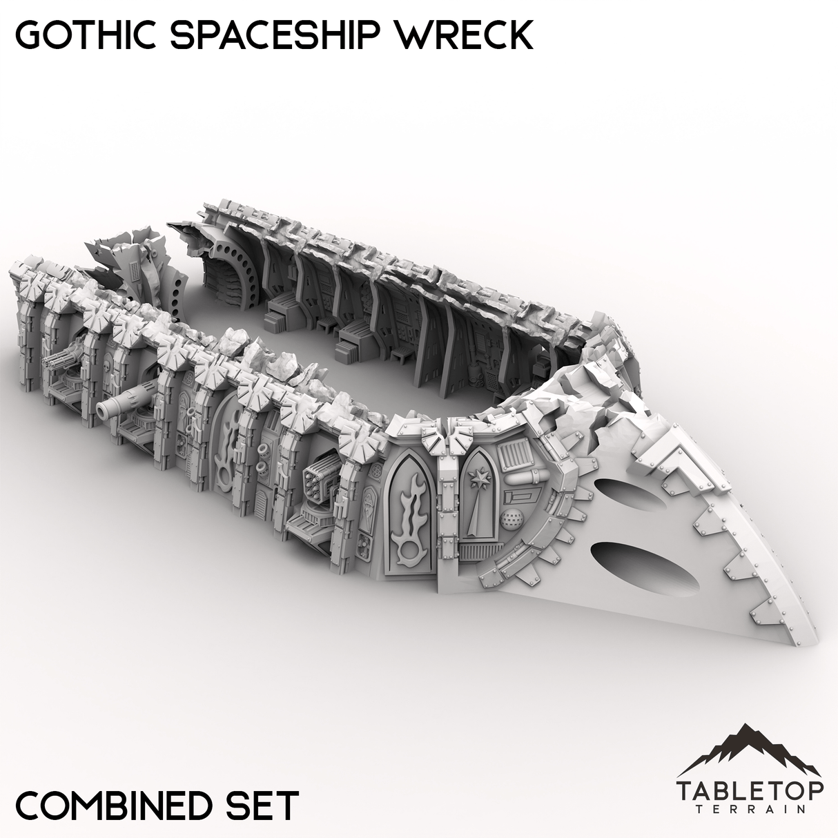 Tabletop Terrain Building Gothic Spaceship Wreck