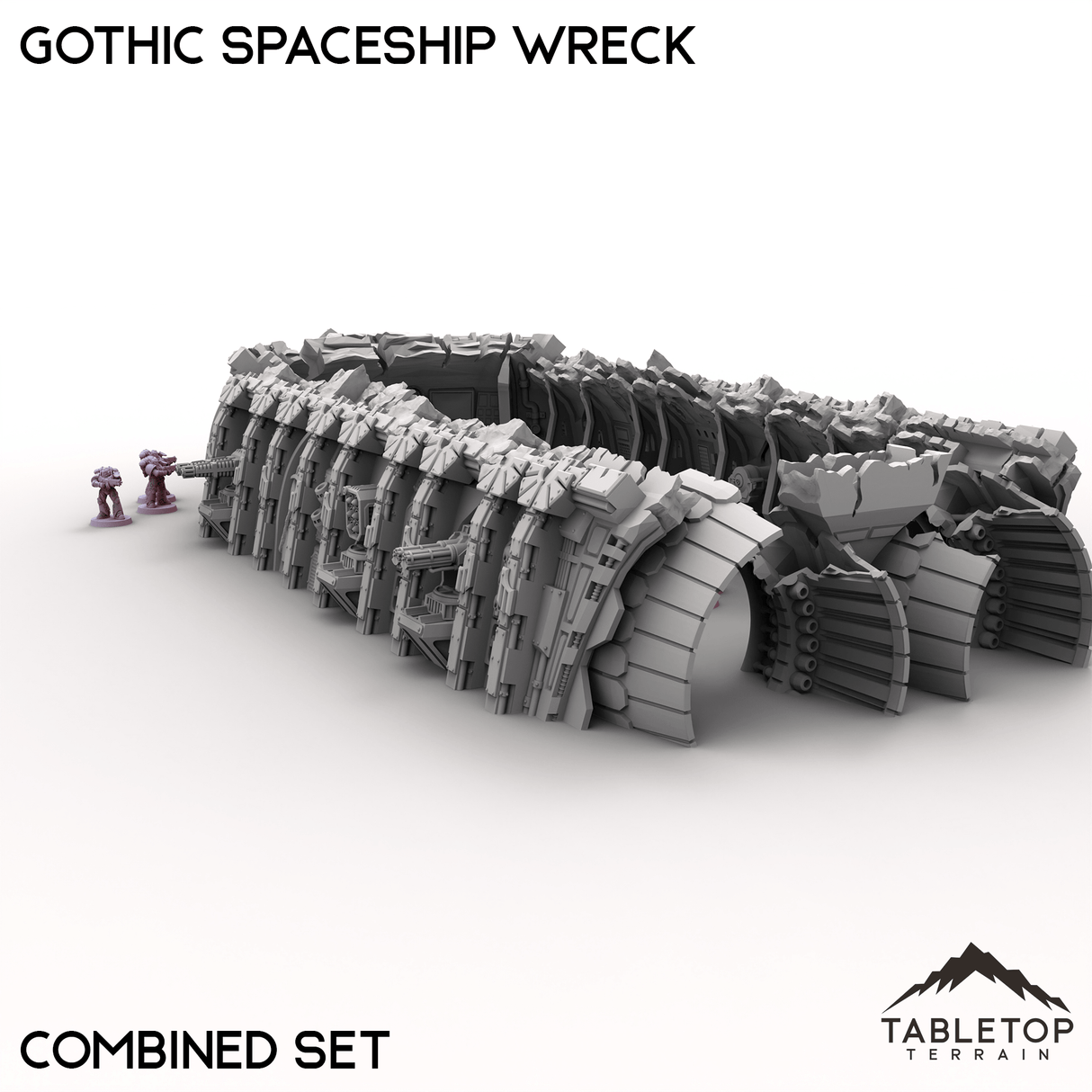 Tabletop Terrain Building Gothic Spaceship Wreck