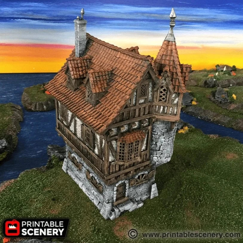 Tabletop Terrain Building Governor's Mansion - Fantasy Building