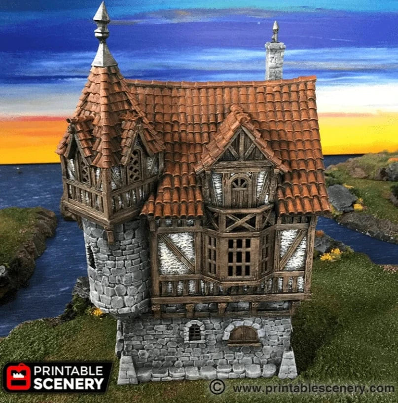 Tabletop Terrain Building Governor's Mansion - Fantasy Building