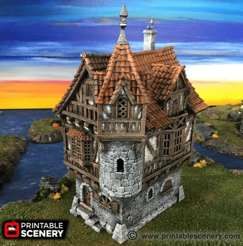 Tabletop Terrain Building Governor's Mansion - Fantasy Building