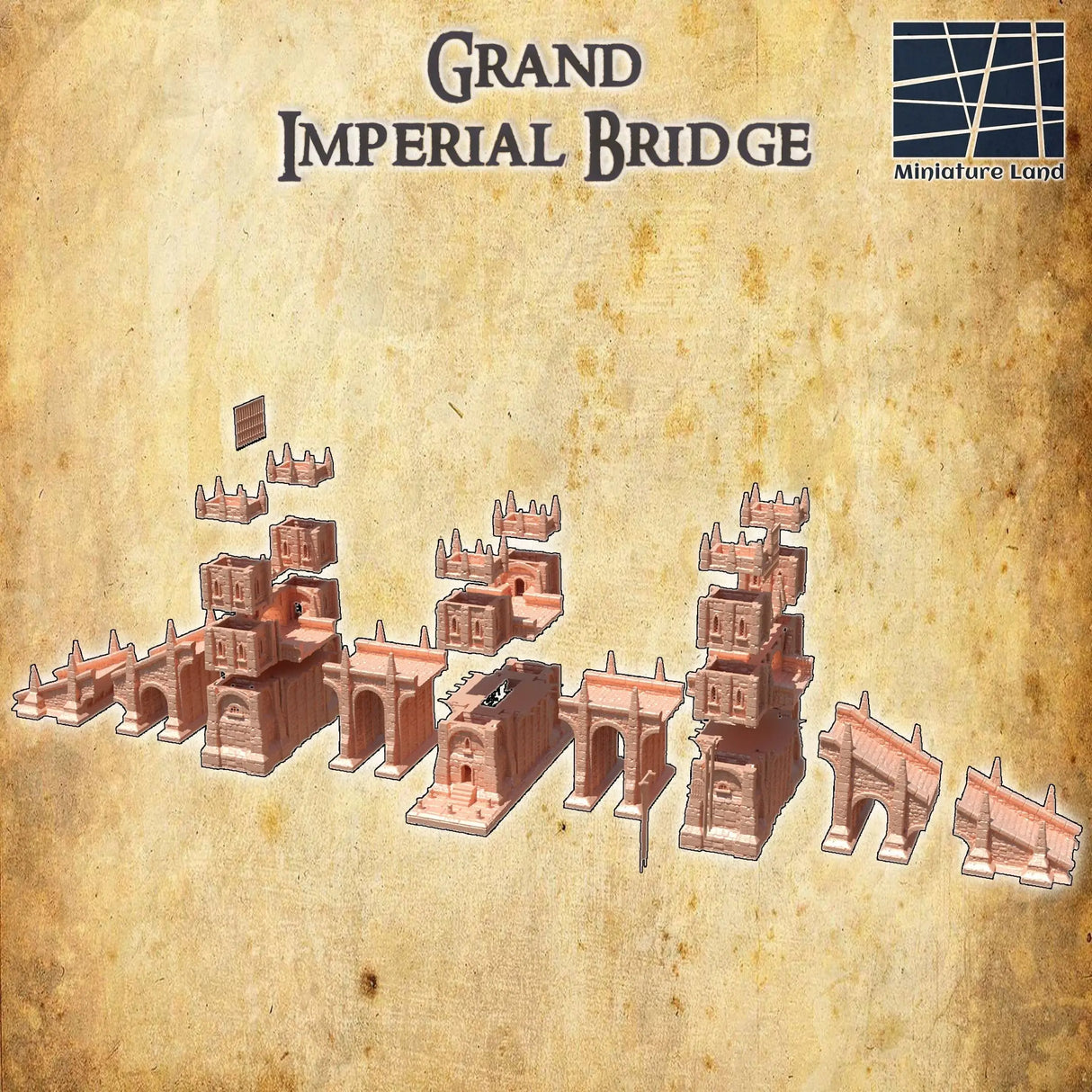Tabletop Terrain Building Grand Imperial Bridge